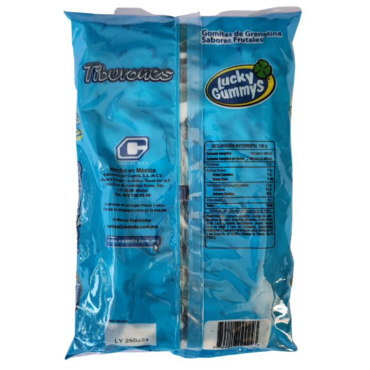 Lucky Gummys Gomitas En Forma De Tiburon, Caja De 8 Kg