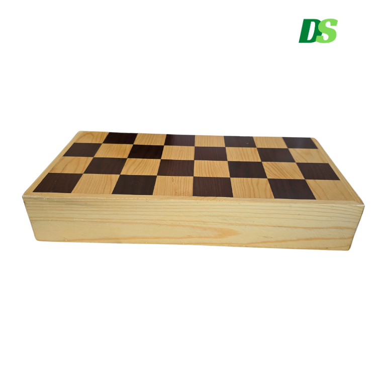 Ajedrez De Madera Artesanal: 45x45 Cm. Tablero Plegable