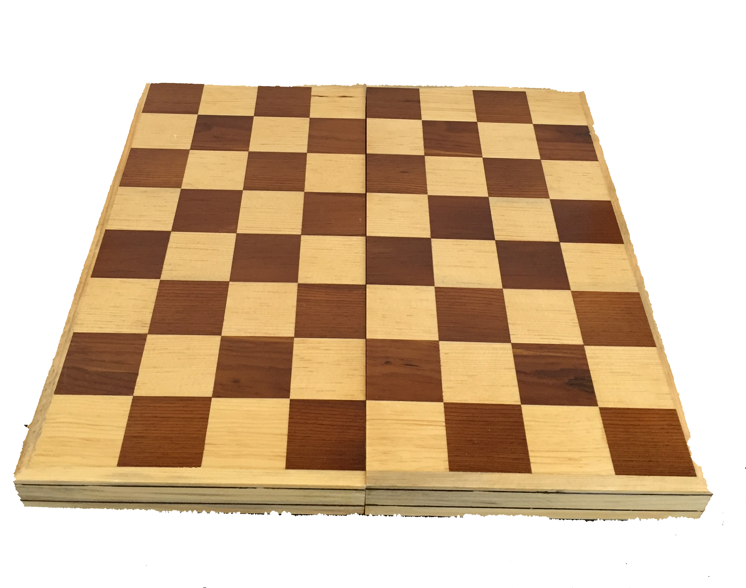 Ajedrez De Madera Artesanal: 25x25 Cm. Tablero Plegable