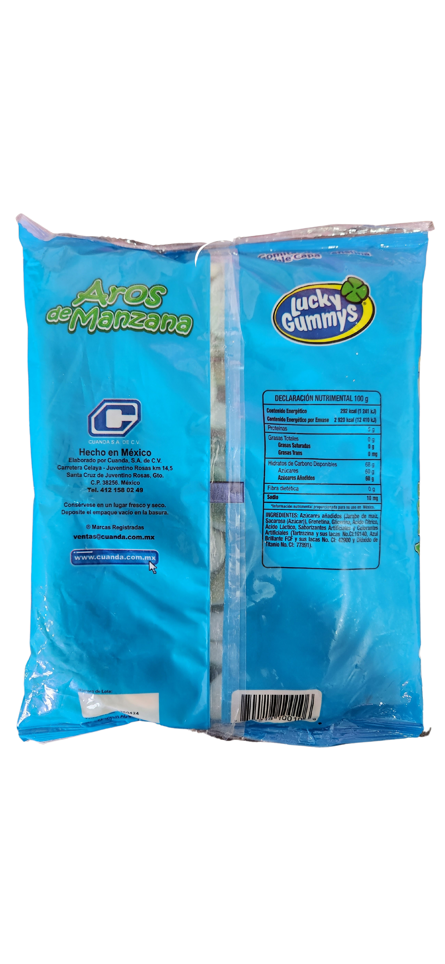 Lucky Gummys Aros de Manzana Gomitas 1 kg