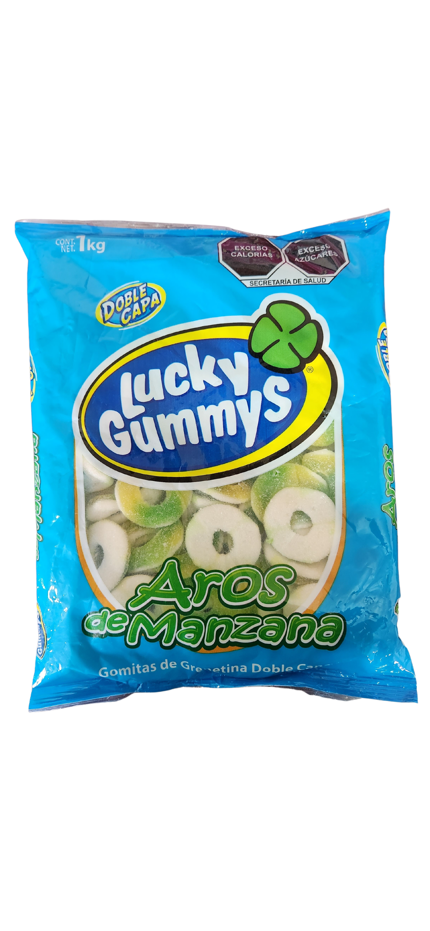 Lucky Gummys Aros de Manzana Gomitas 1 kg