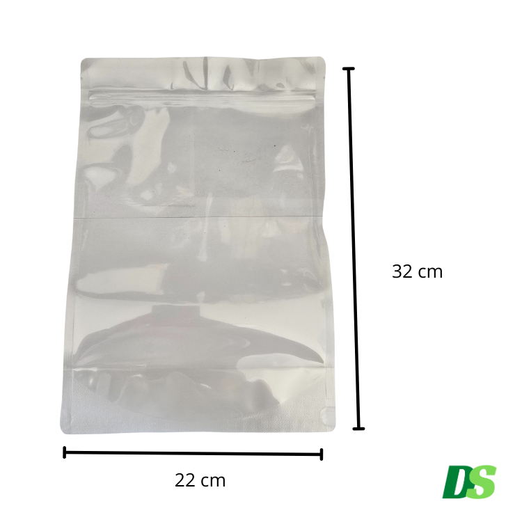 Bolsa Stand Up Pouch 1000gr Con Zipper Transparente 200pzs Natural Natural
