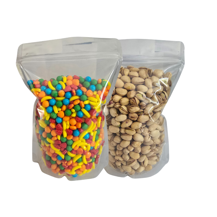 Bolsa Stand Up Pouch 1000gr Con Zipper Transparente 200pzs Natural Natural