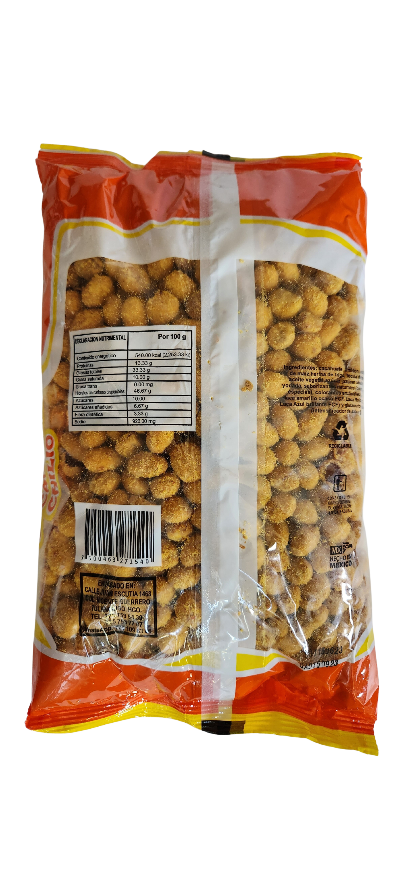 Cacahuate Con Habanero 900 grs.