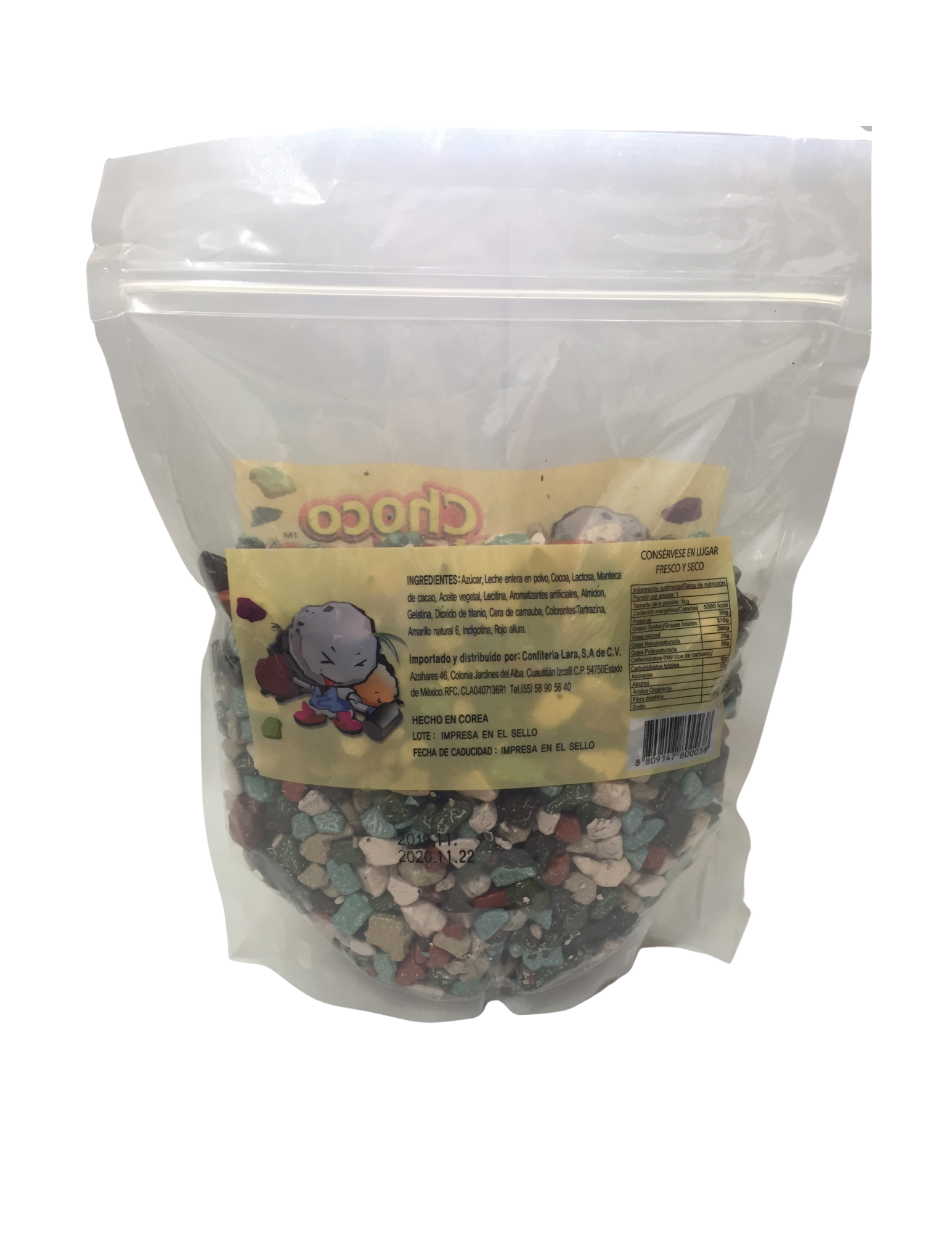 Chocopiedras Lara - Chocolate Confitado - 1 Kg