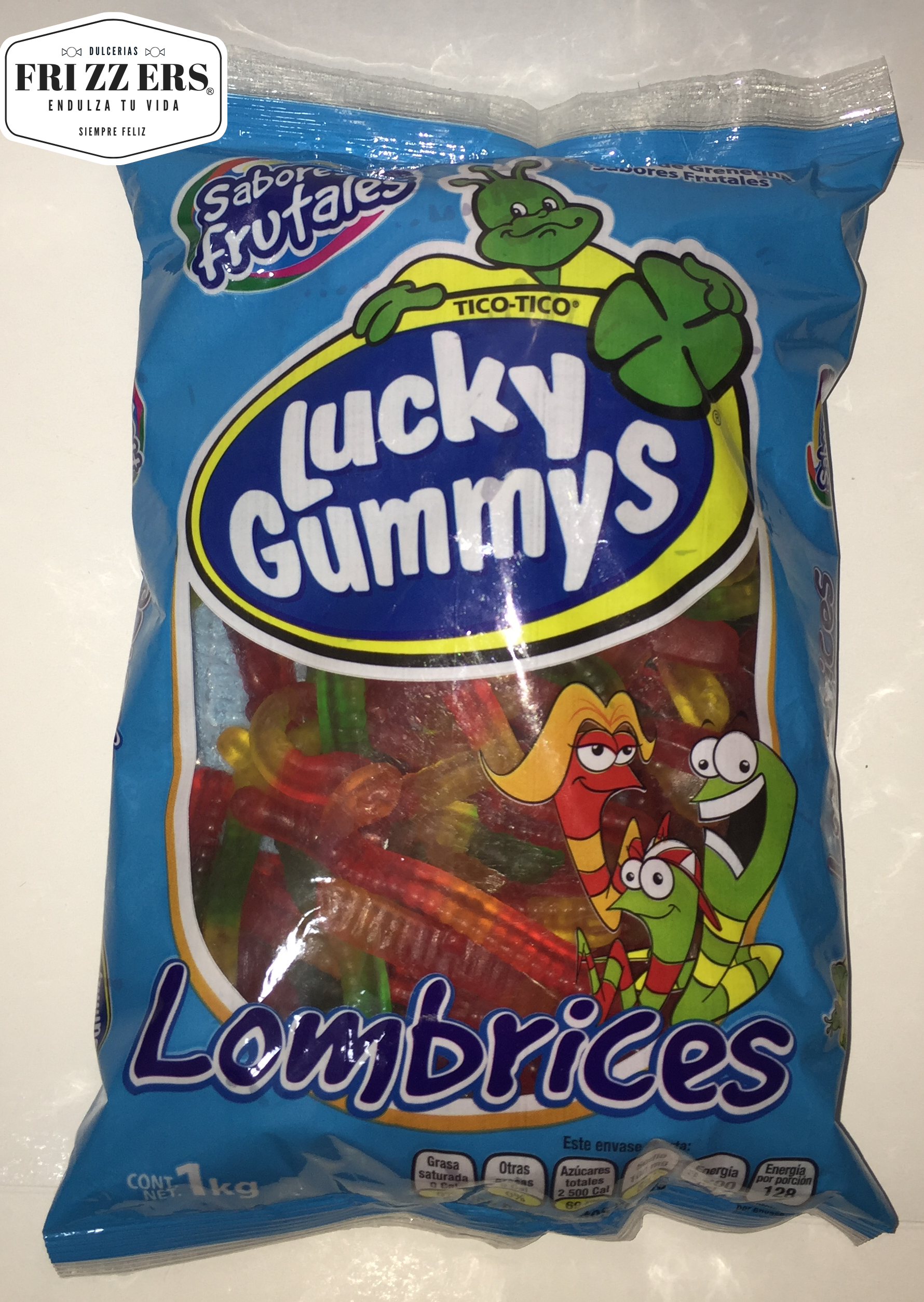 Lombrices Sabores Frutales 1 Kg.