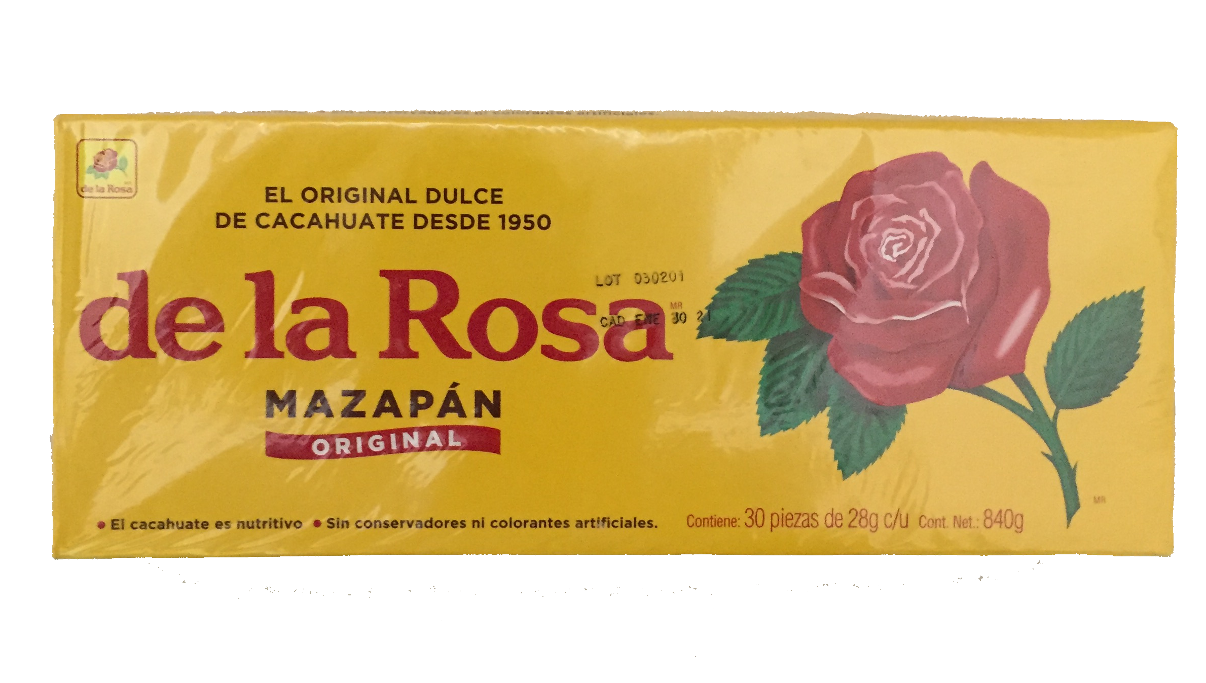 Mazapan de la Rosa Original Caja con 30 pz 28 g c/u