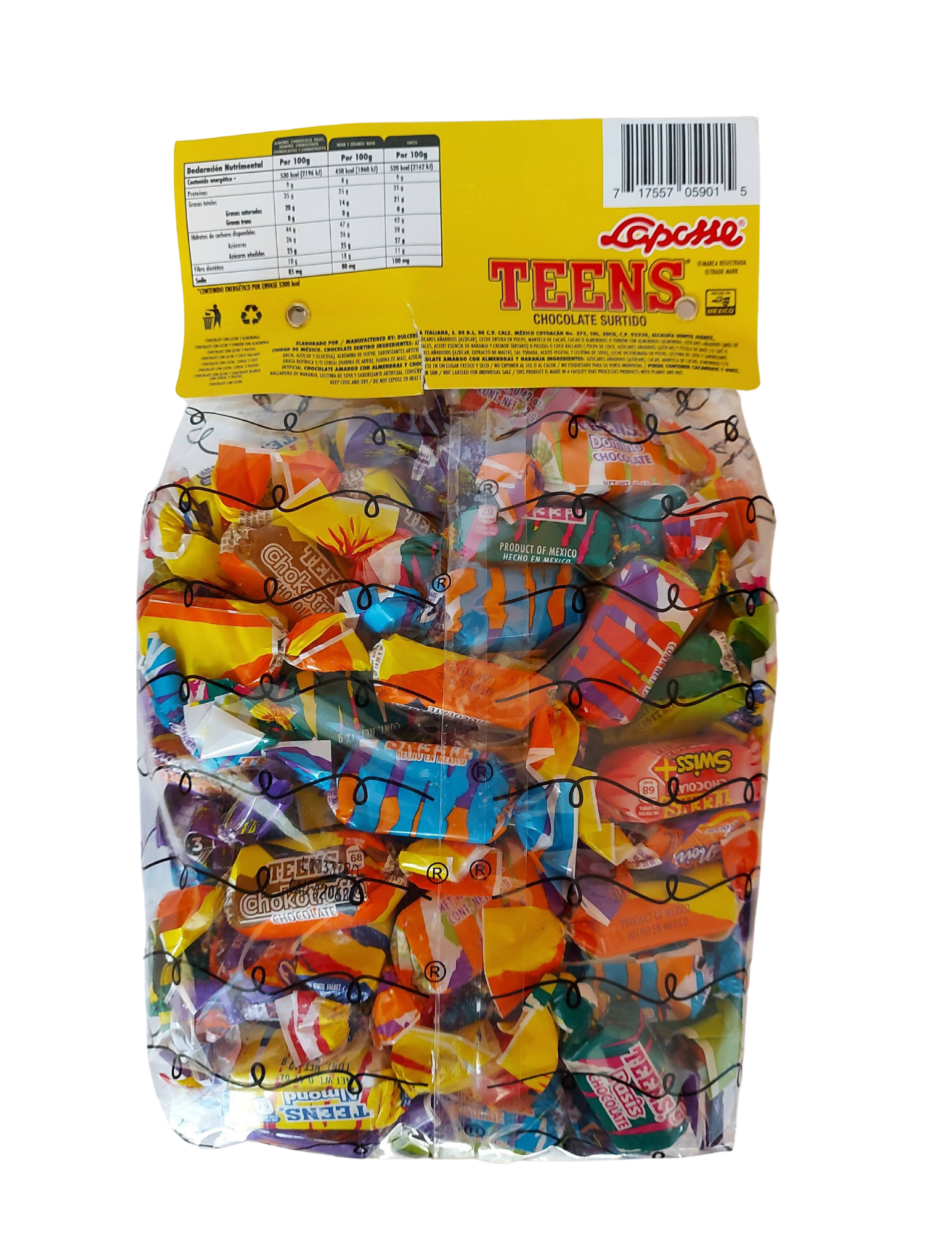 Chocolate surtido Laposse Teens 1kg